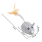 Interactive Mouse Toy for Cats USB Charging Moving Rat with Feather Toys Play-Catch Training Toy for Indoor Kittens Pets Supply