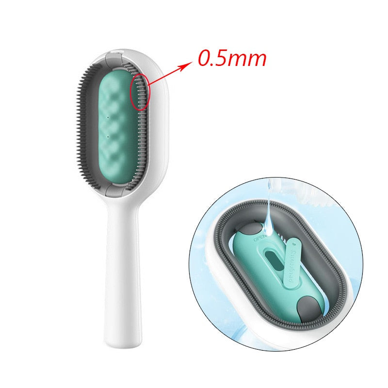 Double Sided Hair Removal Brushes for Cat Dog Pet Grooming Comb with Wipes!