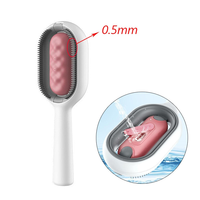 Double Sided Hair Removal Brushes for Cat Dog Pet Grooming Comb with Wipes!