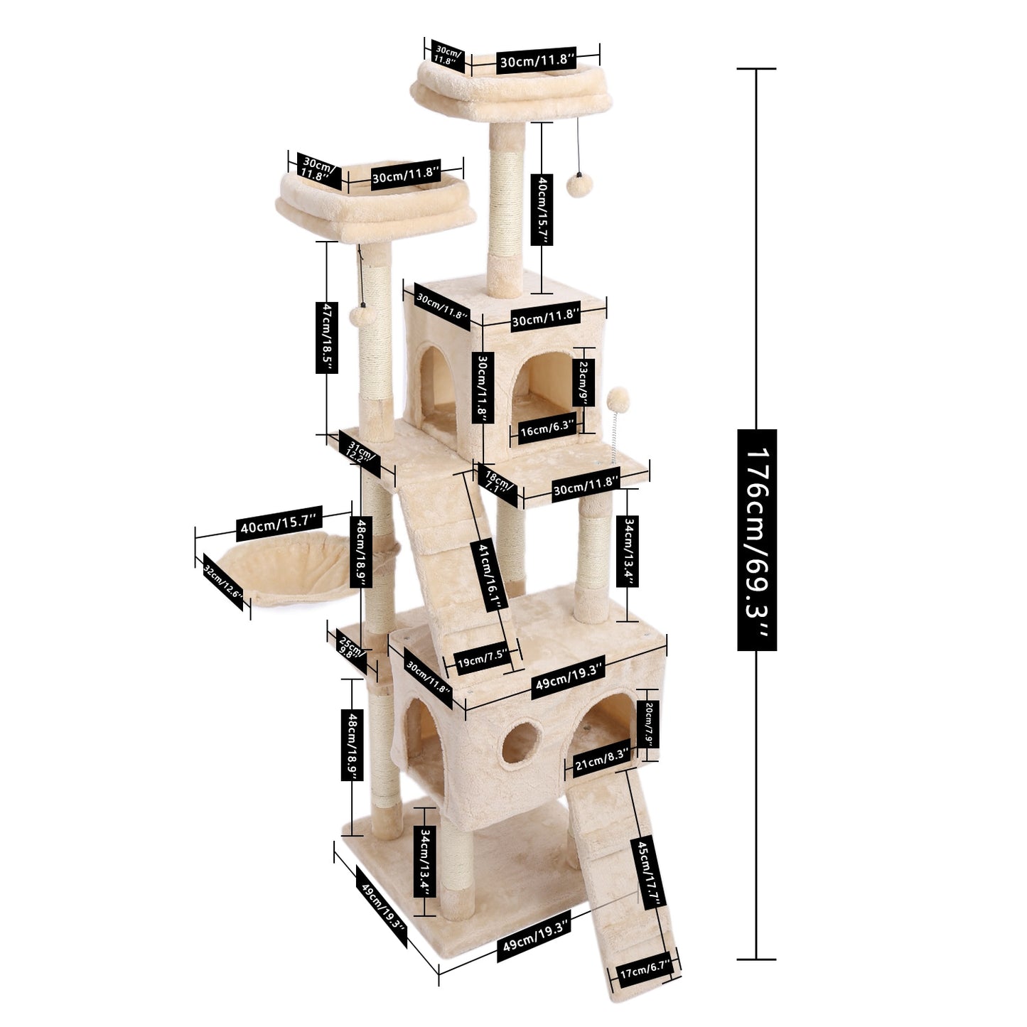 Multi-Level Cat Tree Cat Tower