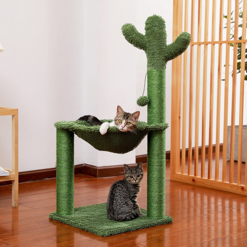 Cat's Cute Cactus Scratching Tree