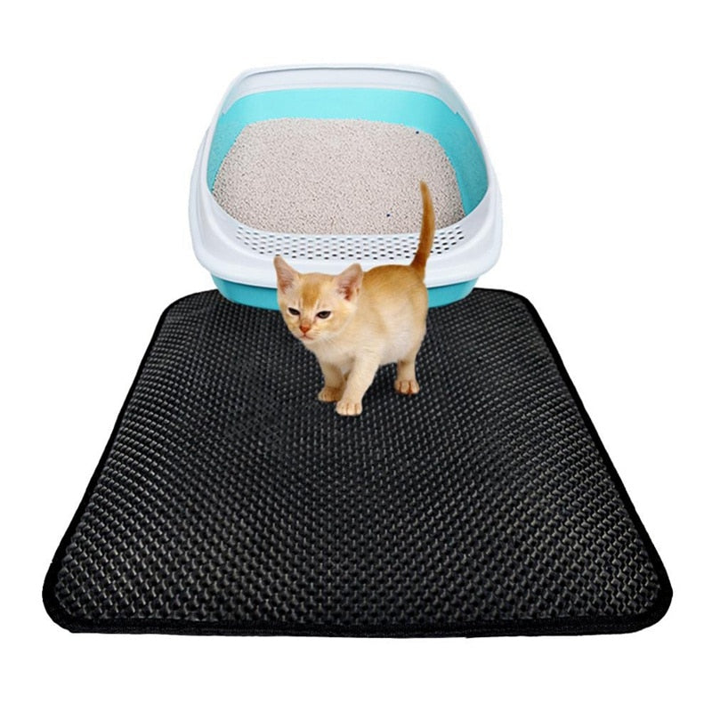 Double Layer Waterproof Pet Cat Litter Mat