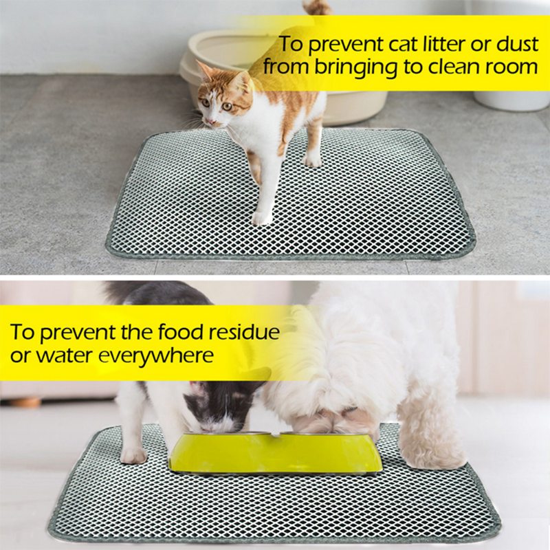 Double Layer Waterproof Pet Cat Litter Mat