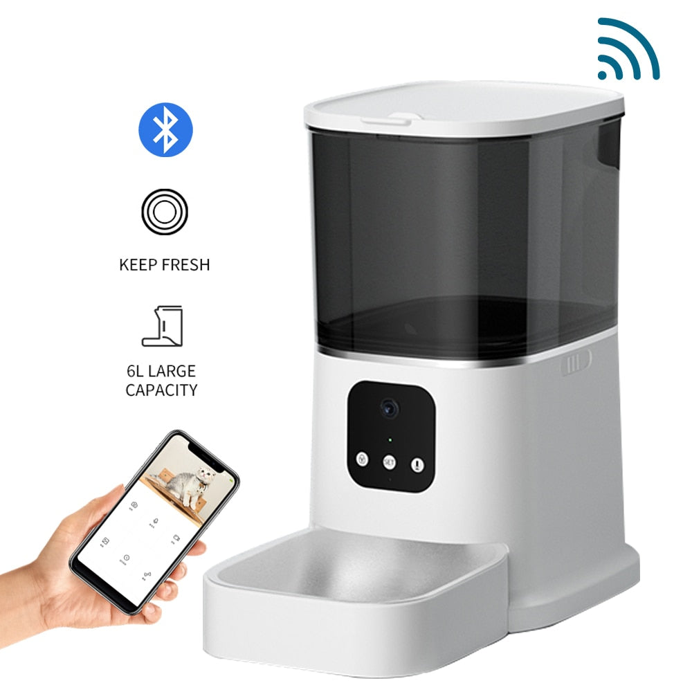 3L Smart Food Dispenser With Camera