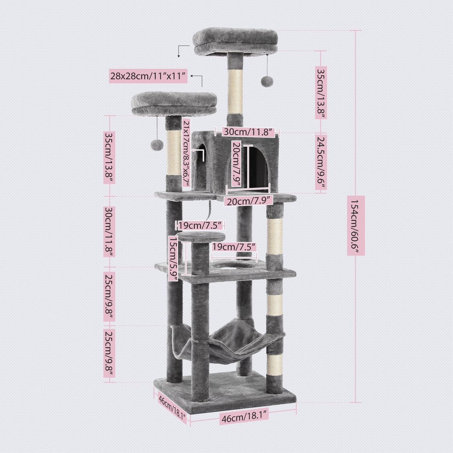 Multi-Level Cat Tree Cat Tower