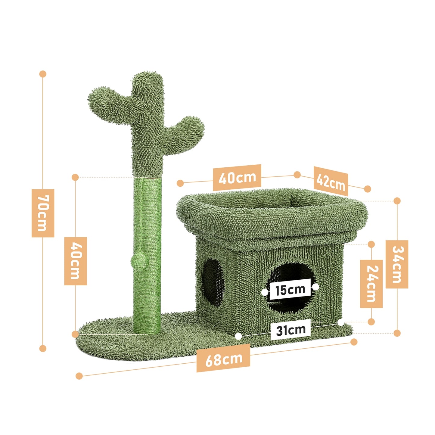 Cat's Cute Cactus Scratching Tree